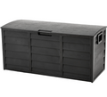 Living and Home Black Top Outdoor Storage Box with Ventilation 290L
