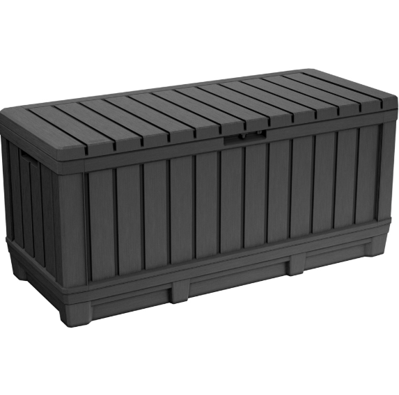 Keter Kentwood 350L Grey Outdoor Garden Storage Box