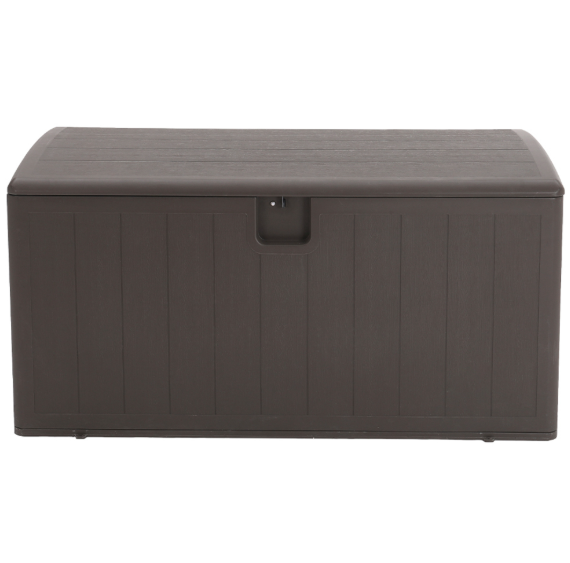 Living and Home 397.46L Brown Outdoor Deck Storage Box